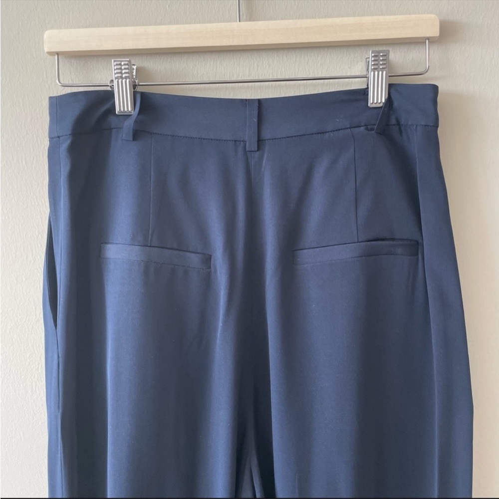 Tibi Eco Silk Pleated Balloon Pants in Navy - Picture 6 of 6